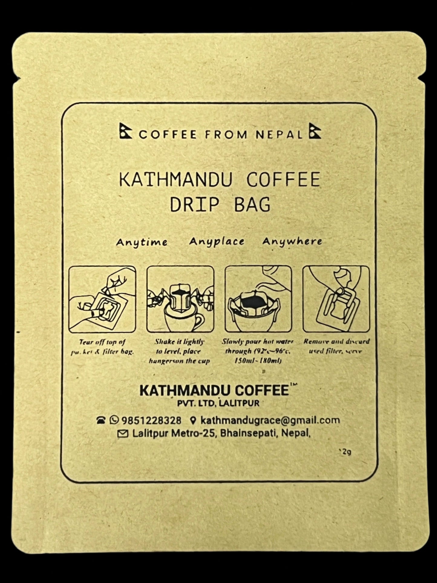 Nepal Himalayan Coffee Drip Packets for Outdoor Activities